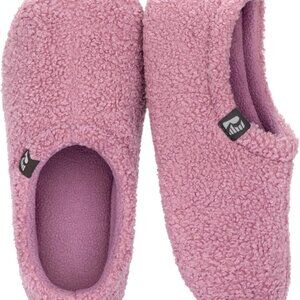 Women's Sherpa Fleece Indoor Slippers Closed Back Memory Foam Comfort